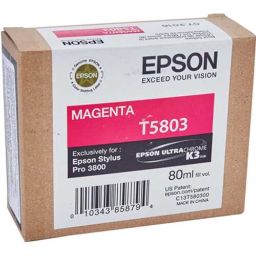 Epson C13T580300 (T5803) Magenta Original Cartridge - Stylus Pro 3800 - 2