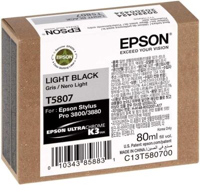 Epson C13T580700 (T5807) Açık Siyah Orjinal Kartuş - Stylus Pro 3800 (T14924) - 2