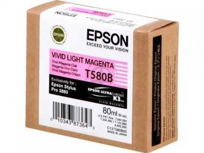 Epson C13T580B00 (T580B) Açık Kırmızı Orjinal Kartuş - Stylus Pro 3800 (T7433) - 2