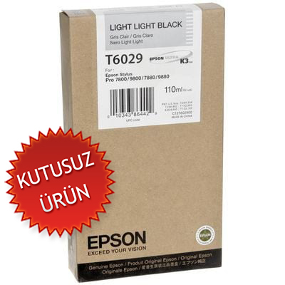 Epson C13T602900 (T6029) Double Light Black Original Cartridge - Stylus Pro 7800 (Without Box) 