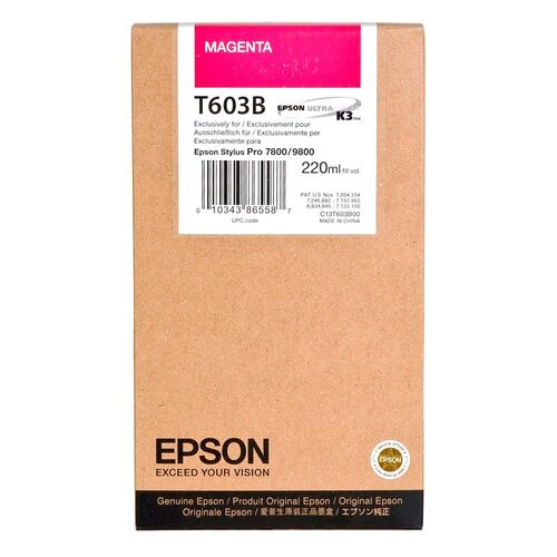 Epson C13T603B00 (T603B) Kırmızı Orjinal Kartuş - Stylus Pro 7800 (T2668) - 1