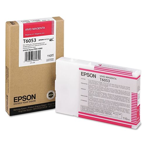 Epson C13T605300 (T6053) Kırmızı Orjinal Kartuş - Stylus Pro 4800 (T1795) - 1