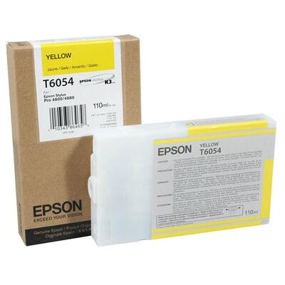 Epson C13T605400 (T6054) Yellow Original Cartridge - Stylus Pro 4800 