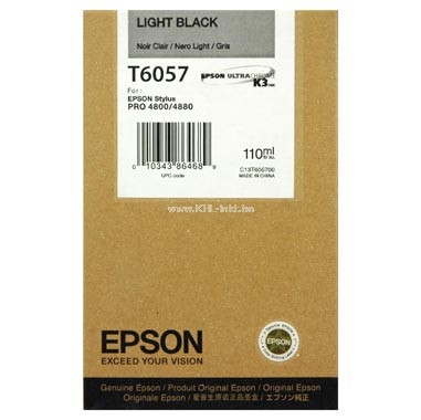 Epson C13T605700 (T6057) Açık Siyah Orjinal Kartuş - Stylus Pro 4800 (T2900) - 1