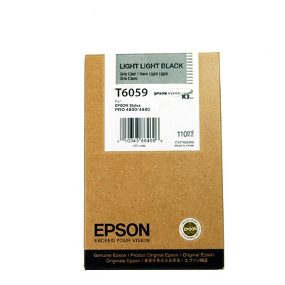 Epson C13T605900 (T6059) Duble Açık Siyah Orjinal Kartuş - Stylus Pro 4800 (T2417) - 1