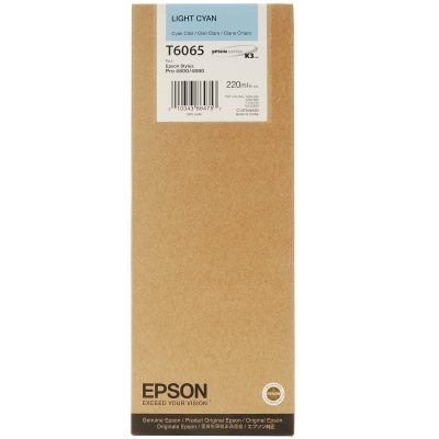 Epson C13T606500 (T6065) Açık Mavi Orjinal Kartuş - Stylus Pro 4800 (T1876) - 1