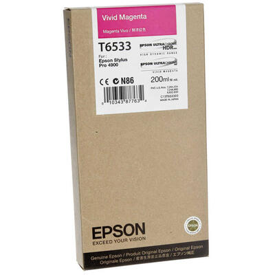 Epson C13T653300 (T6533) Açık Kırmızı Orjinal Kartuş - Stylus Pro 4900 (T2371) - 1