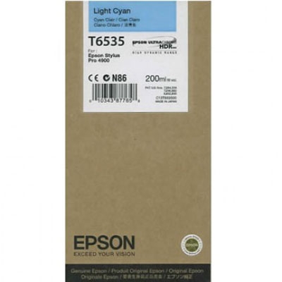 Epson C13T653500 (T6535) Açık Mavi Orjinal Kartuş - Stylus Pro 4900 (T2372) - 1