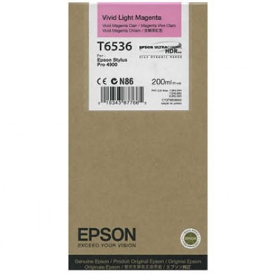 Epson C13T653600 (T6536) Açık Kırmızı Orjinal Kartuş - Stylus Pro 4900 (T1809) - 1