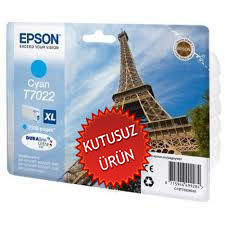 Epson C13T70224010 (T7022) Cyan XL Original Cartridge - WP-4015DN (Without Box)