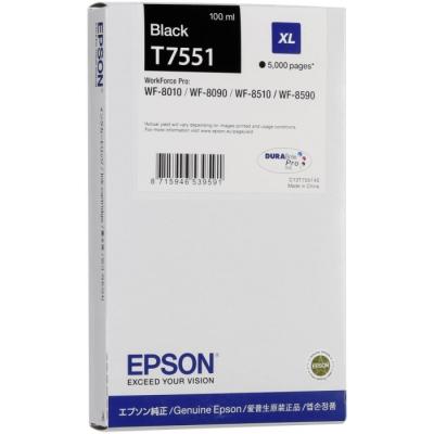 Epson C13T75514010 (T7551XL) Original Black Cartridge - WF-8010DW / WF-8090 