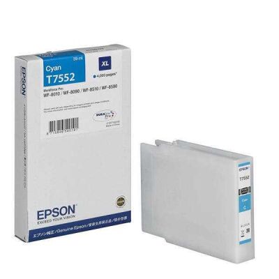 Epson C13T75524010 (T7552XL) Original Cyan Cartridge - WF-8010DW / WF-8090 - 2