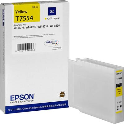 Epson C13T755440 (T7554XL) Orjinal Sarı Kartuş - WF-8010DW / WF-8090 (T12316) - 1