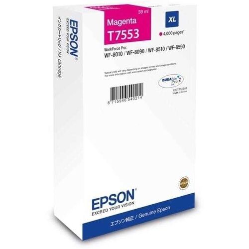 Epson C13T755340 (T7553XL) Original Magenta Cartridge - WF-8010DW / WF-8090 - 1