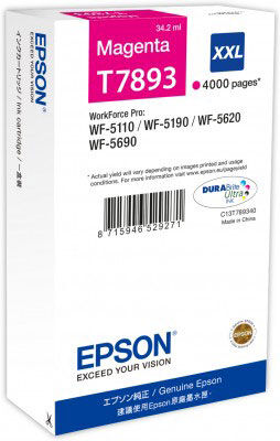 Epson C13T789340 (T7893) Kırmızı Orjinal Kartuş - WF-5110 / WF-5190 (T6752) - 2