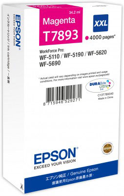 Epson C13T789340 (T7893) Kırmızı Orjinal Kartuş - WF-5110 / WF-5190 (T6752) - 1