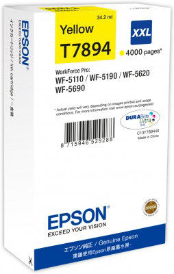 Epson C13T789440 (T7894) Sarı Orjinal Kartuş - WF-5110 / WF-5190 (T6672) - 2