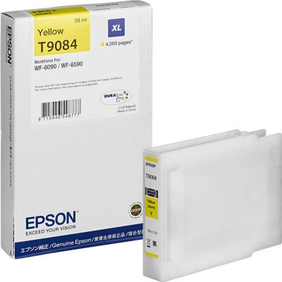 Epson C13T908440 (T9084) XL Sarı Orjinal Kartuş - WF-6090 / WF-6590 (T6543) - 1