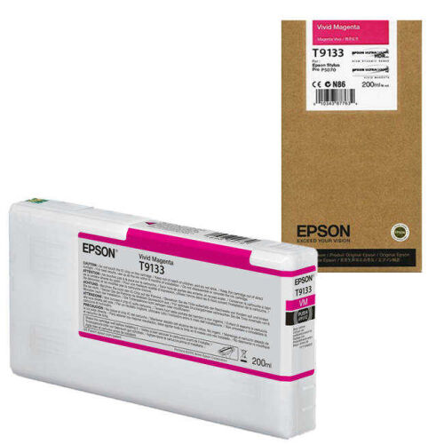 Epson C13T913300 (T9133) Kırmızı (Vivid Magenta) Orjinal Kartuş - SC-P5000 / SC-P7000 (T9027) - 2