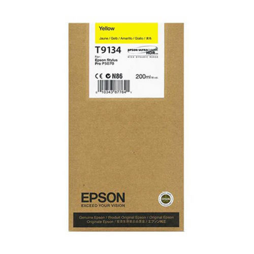 Epson C13T913400 (T9134) Sarı Orjinal Kartuş - SC-P5000 / SC-P7000 (T9030) - 1