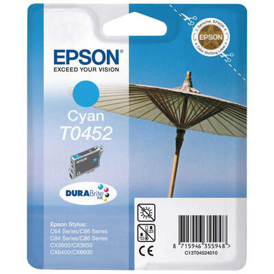 Epson C13T04524020 (T0452) Cyan Original Cartridge - Stylus C64 - 1