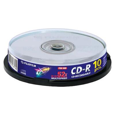 Fujifilm 52X MultiSpeed 700 MB CD-R (Pack of 10) 