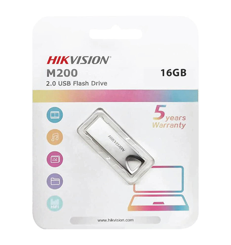 Hikvision HS-USB-M200/16G USB2.0 16GB Metal Flash Bellek - 1