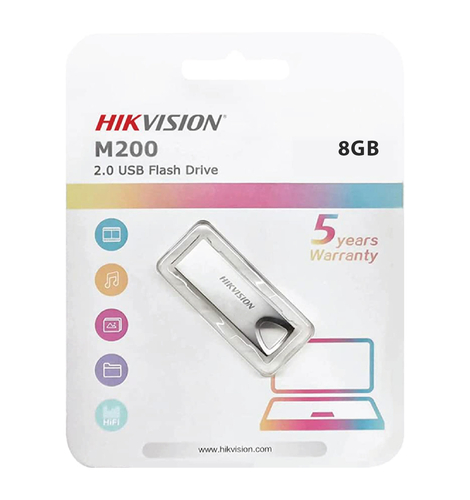 Hikvision HS-USB-M200/8G USB2.0 8GB Metal Flash Memory - 1