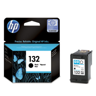 HP C9362HE (132) Black Original Cartridge - 2