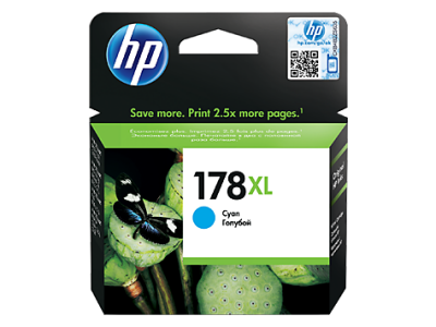 HP CB323HE (178XL) Cyan Original Cartridge - Photosmart 5510 / 5515 - 2