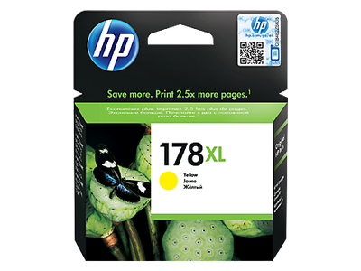 HP - HP CB325HE (178XL) Sarı Orjinal Kartuş - Photosmart 5510 / 5515 (T12467)