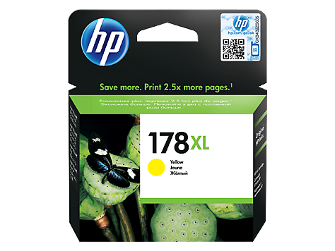 HP CB325HE (178XL) Sarı Orjinal Kartuş - Photosmart 5510 / 5515 (T12467) - 1