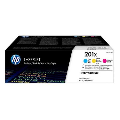 HP CF253XM (201X) 3Pk Original Toner - LaserJet Pro M252dw / M274dn 