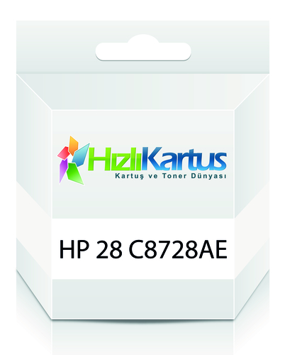 HP C8728AE (28) Renkli Muadil Kartuş - Deskjet 3320 (T262) - 1