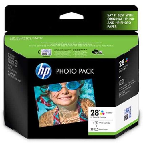 HP Q8893AA (28) Color Original Cartridge + 25 Photo Paper - 2