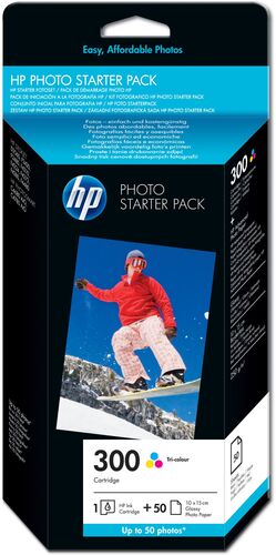 HP CG846EE (300) Color Cartridge + 50 Pcs Photo Paper - 1