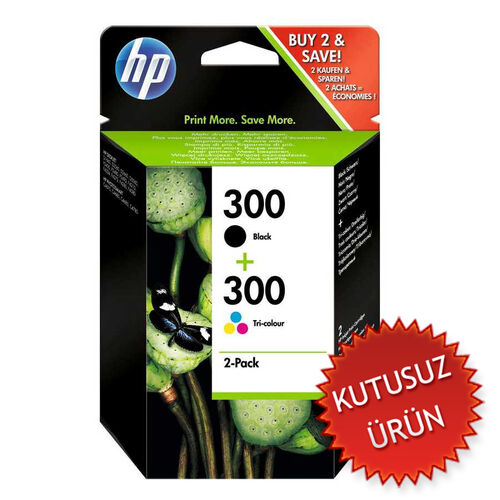 HP CN637E (300) Black + Color Dual Pack Original Cartridge - Deskjet D2560 (Without Box)