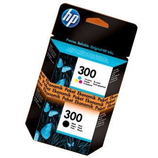 HP CC640E / CC643E (300) İkili Ekonomik Paket Orjinal Kartuş (T2215) - 1