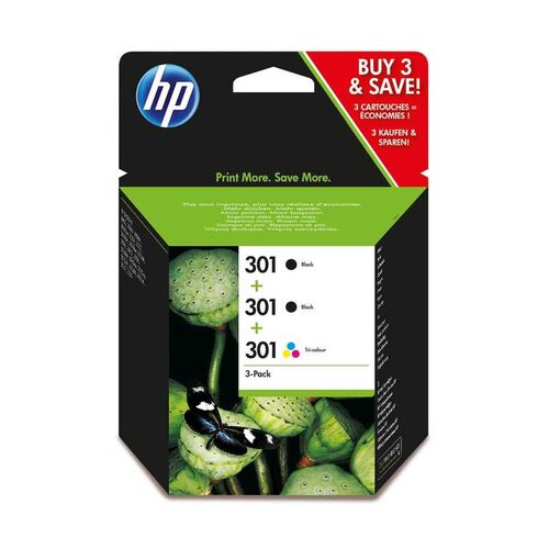 HP E5Y87EE (301) Black(2) + Color(1) Original Cartridge - DeskJet 1000 - 1