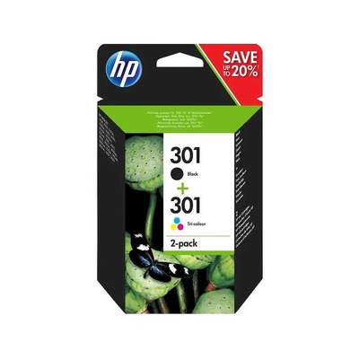 HP N9J72AE (301) İkili Paket Siyah+Renkli Orjinal Kartuş - DeskJet 1000 (T1788) - 1