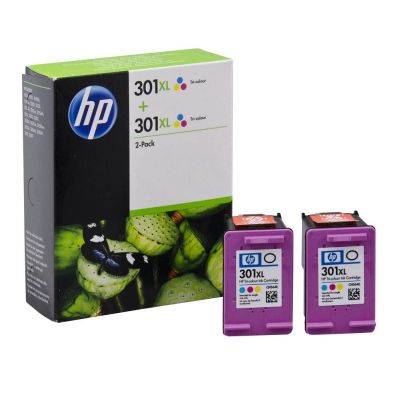 HP D8J46AE (301XL) İkili Paket Renkli Orjinal Kartuş - DeskJet 1000 (T1564) - 1