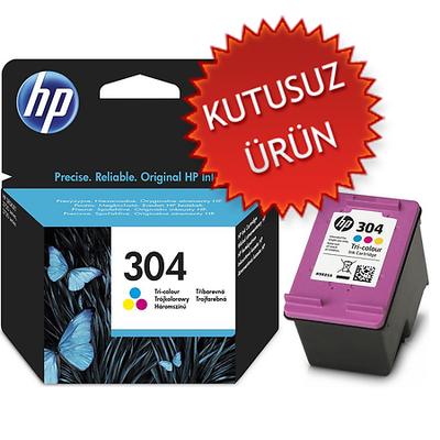 HP N9K05AE (304) Color Original Cartridge - DeskJet 3720 / 3730 (Without Box) 