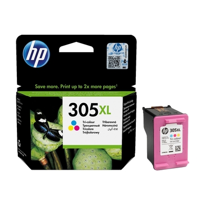 HP 3YM63AE (305XL) Renkli Orjinal Kartuş Yüksek Kapasite - DeskJet 2300 (T17700) - 1