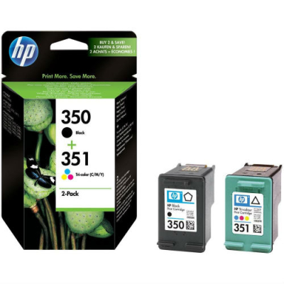 HP SD412EE (350/351) Black + Color Original Cartridge Economic Package 