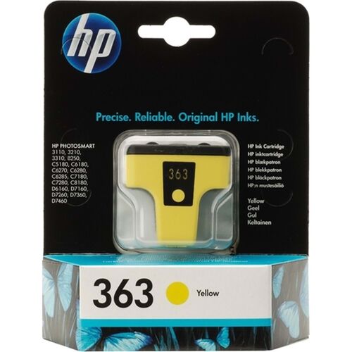 HP C8773EE (363) Yellow Original Cartridge - Photosmart 3110 / C5180 - 1