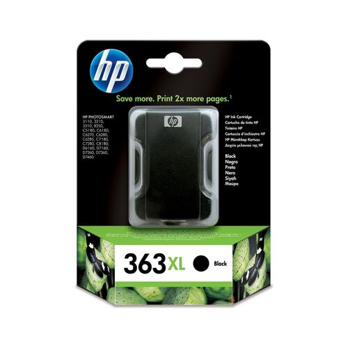 HP C8719EE (363XL) Black Original Cartridge Hıgh Capacity - Photosmart 3110 / C5180 - 1