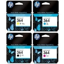 HP 364 4lü Set Orjinal Kartuş Siyah,Sarı,Mavi,Kırmızı (T2537) - 1