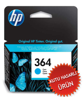 HP CB318EE (364) Cyan Original Cartridge - C5380 / C6380 (Damaged Box) 