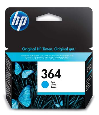 HP CB318EE (364) Cyan Original Cartridge - C5380 / C6380 