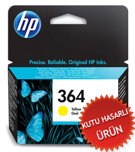 HP CB320EE (364) Sarı Orjinal Kartuş - C5380 / C6380 (C) (T15945) - 1